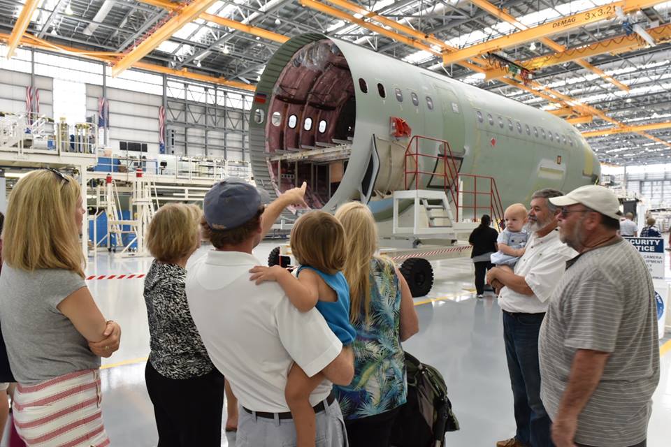 Family day at Airbus Mobile