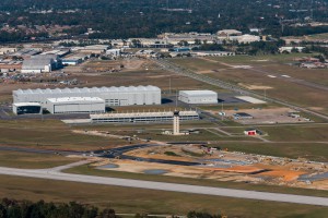HOAR101- Aerial Photos of the Assembly Line Mobile Airbus FAL at Brookley