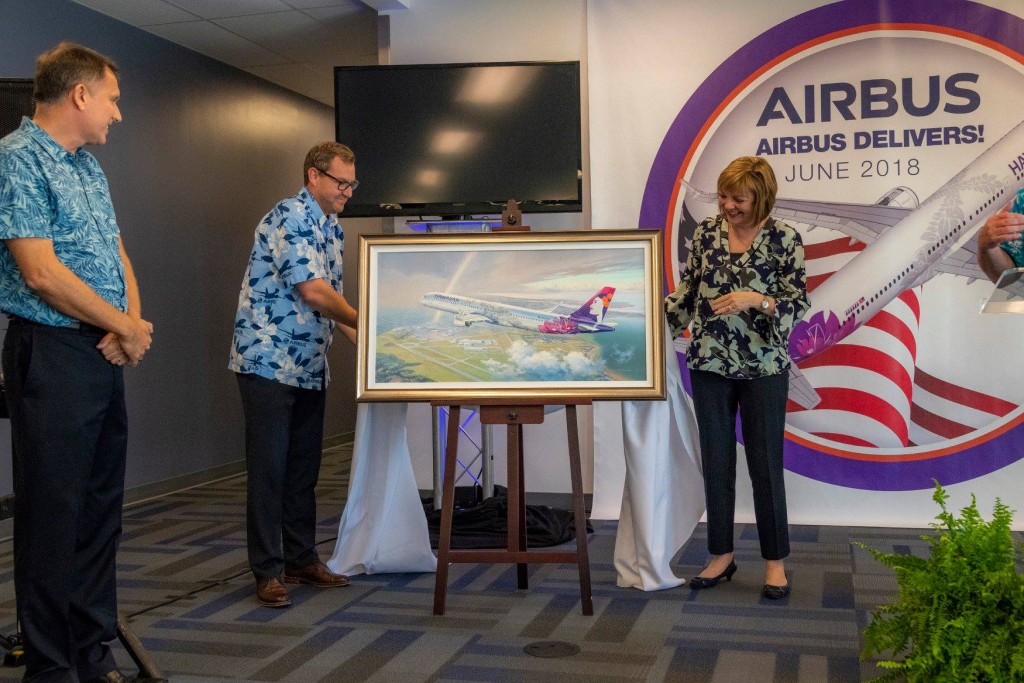 A Commemorative Painting for Hawaiian Air