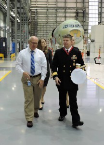 Rear Admiral Thomas Ishee tours our facilities