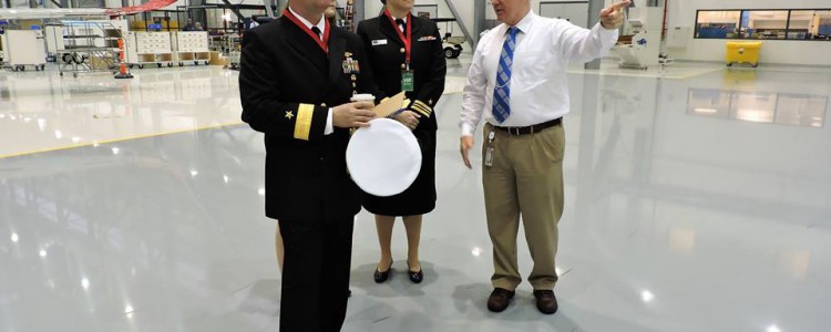 Rear Admiral Thomas Ishee Visits Airbus in Mobile