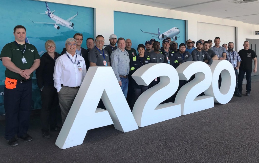 The A220 Pioneers have reported to Mirabel for their on-the-job training. 