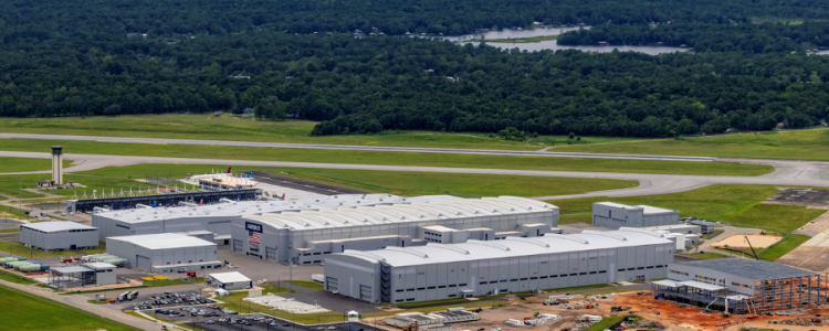 The Airbus U.S. Manufacturing Facility is located on the Mobile Aeroplex at Brookley in Mobile, AL.