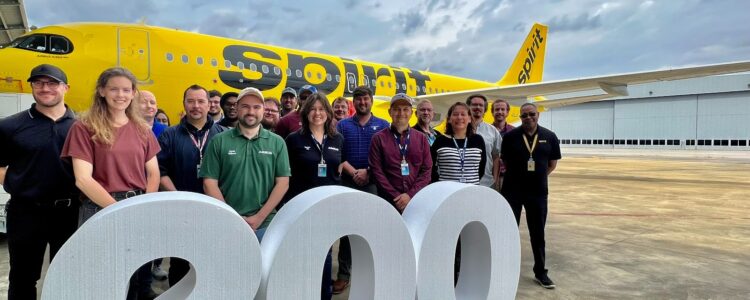 Spirit Airlines welcomes 200th aircraft from Airbus